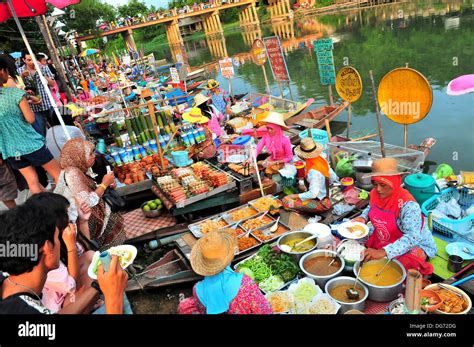 Thailand Floating Markets Klong Hae Floating Market Located In Hat