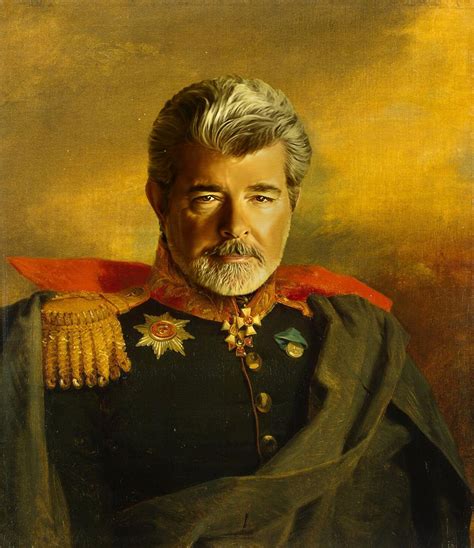 George Lucas Replaceface Mini Art Print By Replaceface Without