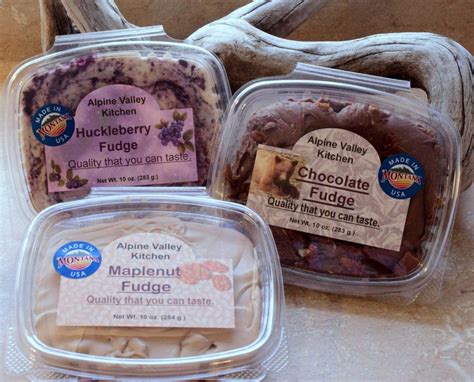Homemade Chocolate And Huckleberry Fudge For Sale Online Alpine Valley