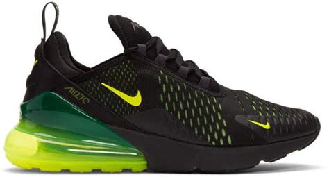 Nike Black And Green Air Max 270 Sneakers In 2023 Black Nikes Air