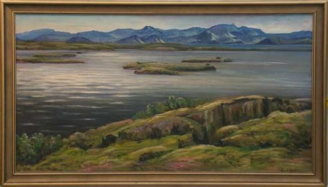 Eyjólfur Eyfells Fine Art Gallery Iceland Auction Painting Ice Land