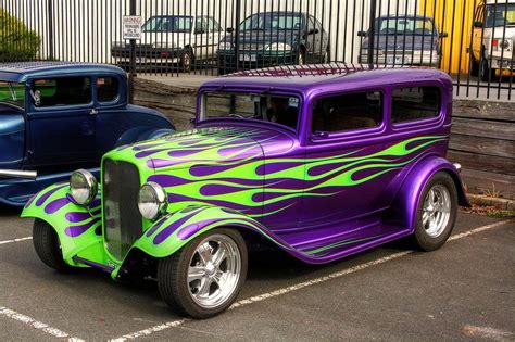 Flamed 32 Ford Classic Cars Trucks Hot Rods Hot Rods Cars Muscle