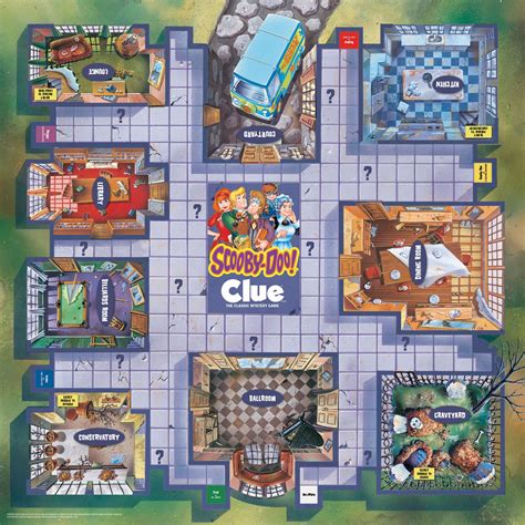 Clue Scooby Doo Board Game Official Scooby Doo Merchandise Based