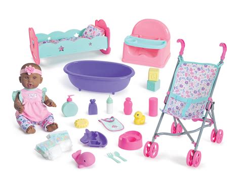 My Sweet Love Deluxe 14 Baby Doll Play Set 23 Pieces African