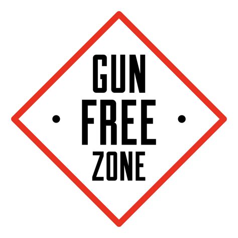 Gun Free Zone 1199054 Png