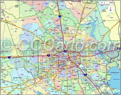 Houston Tx Zip Codes Map World Map