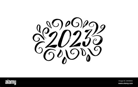 Happy New Year 2023 Text Design Happy New Year 2023 Banner The New