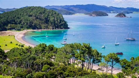 Vista Sulla Baia Delle Isole Nuova Zelanda Immagine Stock Immagine Di