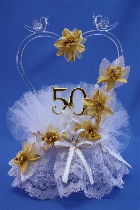 You can add them to a greeting card or email, or simply offer them in. Remembering The Years 50th Wedding Anniversary Cake Topper ...
