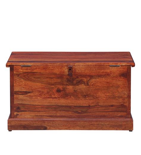 Buy Carleson Solid Wood Trunk In Honey Oak Finish By Amberville Online