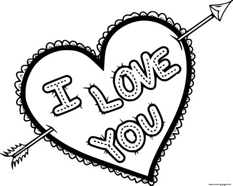 I Love You Printable Heart