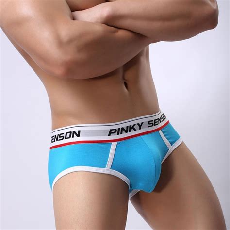 Pinky Senson Brand Men Bulge Enhancing Underwear Fashion Push Up Cup