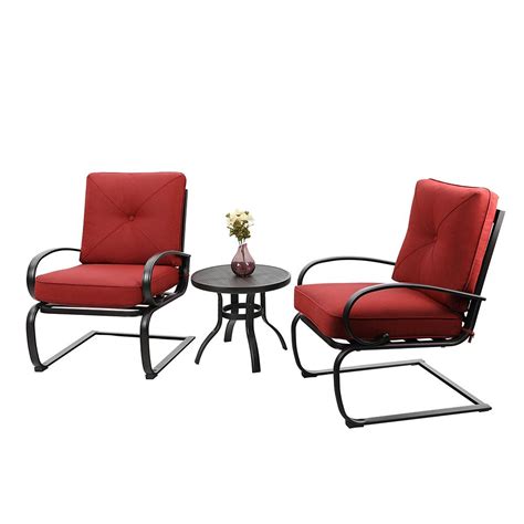 But given that many of us might not want to go too far outside — much of the country is still in the. PHI VILLA Outdoor C-Spring Metal Lounge Cushioned Chairs ...