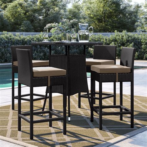 Outdoor Patio Bar Height Table And Chairs Bmp Jelly