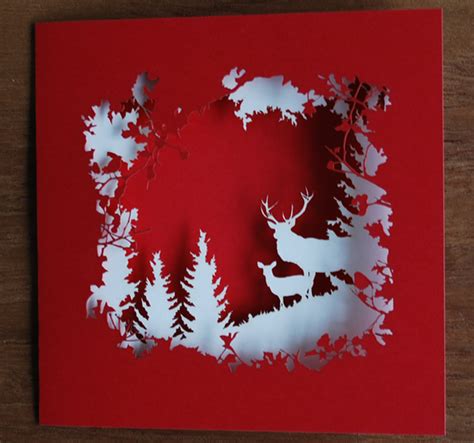 Remove any remaining cardstock pieces from the back of the card. Extended Practice: OUGD603 / Extended practice - Christmas ...