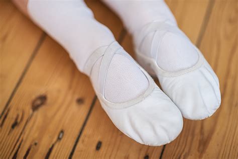 Boys White Leather Ballet Shoes — Rutleigh Norris School Of Dance