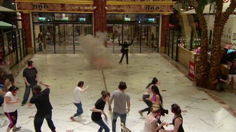 Terror Training Blast In Staged Attack At Trafford Centre Bbc News