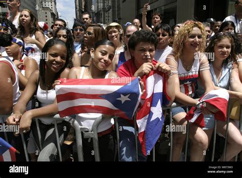 Puerto Rican Day Parade Along 5th Avenue In New York City It Is One Of