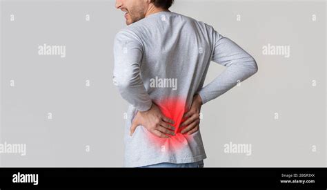 Pain In Back And Kidneys Of Man Stock Photo Alamy