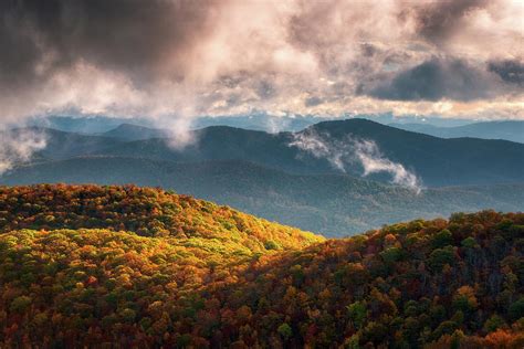 Autumn Appalachian Mountains Nc Scenic Blue Ridge Parkway North