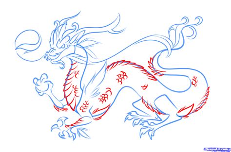 Simple Chinese Dragon Drawing At Explore