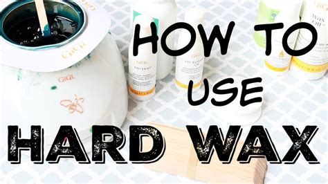 How I Wax At Home How To Use Hard Wax Step By Step Tutorial Katie