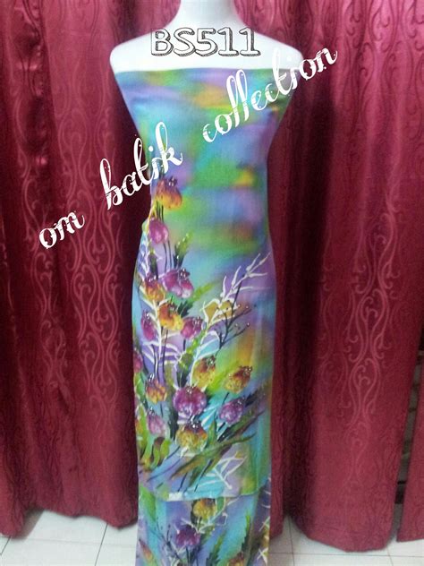 Batik sutera digital adalah paling terkini dan paling mendapat sambutan sekarang.jenis kain: OM Batik Collection: Batik sutera lukis Terengganu