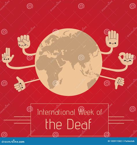 International Week Of The Deaf Iwd Stock Illustration Illustration