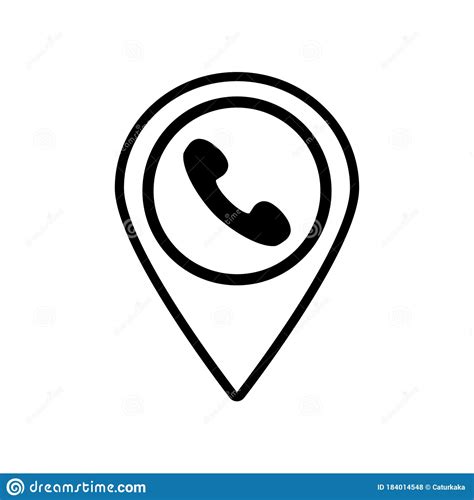 Pinpoint Icon Drop Shadow Geolocation Mark Silhouette Symbol Location