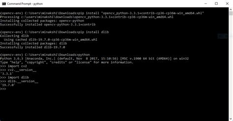 Install Opencv 3 And Dlib On Windows Python Only Learnopencv Riset