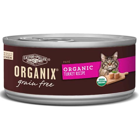 Best hypoallergenic cat food for cats with allergies. Organix Grain Free Organic Turkey Pate Cat Food | Petco