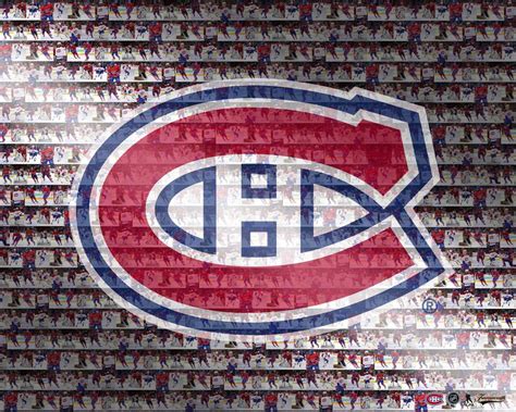 Montreal Canadiens - 16x20 Logo Photo Mosaic Plaque - NHL Auctions