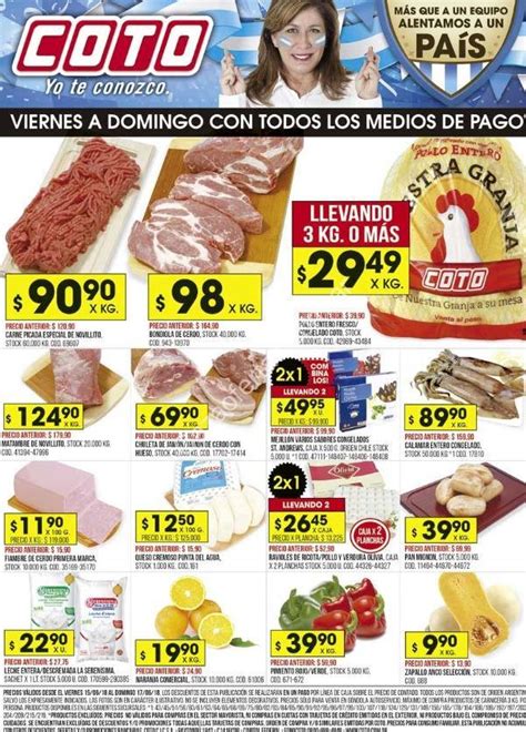 Ofertas Coto Fin De Semana En Carnes Frutas Y Verduras Del Viernes 15 Al Domingo 17 De Junio