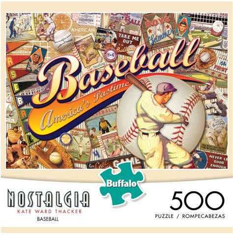 Baseball Nostalgia 500 Pieces Buffalo Games Puzzle Warehouse