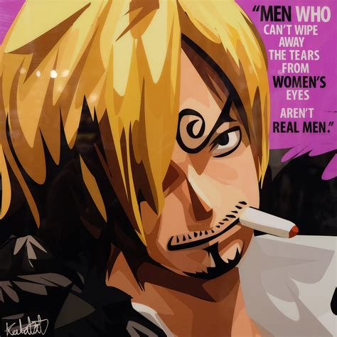 Sanji Inspired Plaque Mounted Poster Men Who Cant