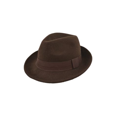 Chapéu Fedora Detective Marrom Chapelaria Vintage Chapéus Com