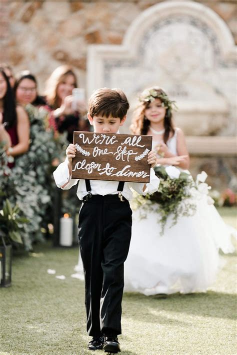 12 Funny Flower Girl And Page Boy Signs Weddingsonline