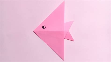 Origami Fish Easy For Kids Youtube