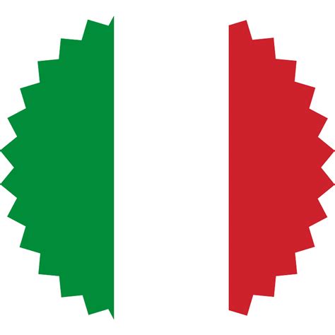 Italian Flag Round Sticker Clipart Free Download Transparent Png