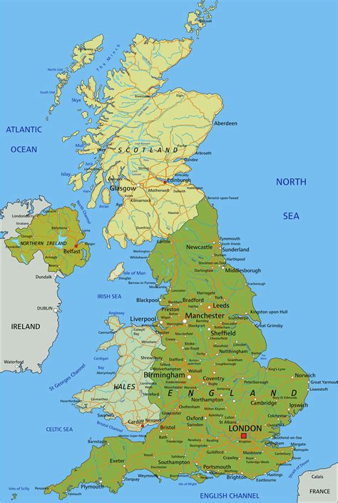 map of united kingdom printable