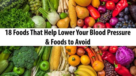18 Foods That Help Lower Your Blood Pressure And Foods To Avoid