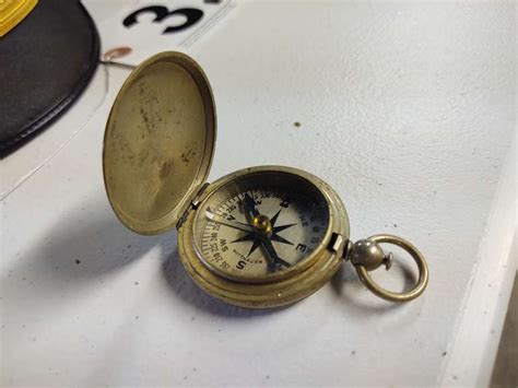 Wwii Era Wittnauer Compass Marked Us South Auction