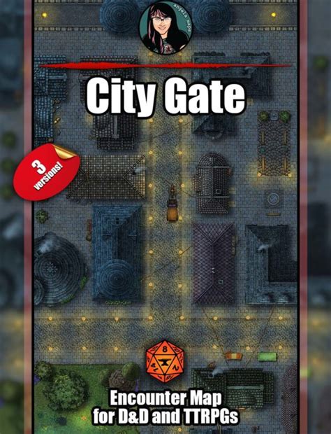 City Gate Foundry Vtt Support  Angela Maps Free Static And