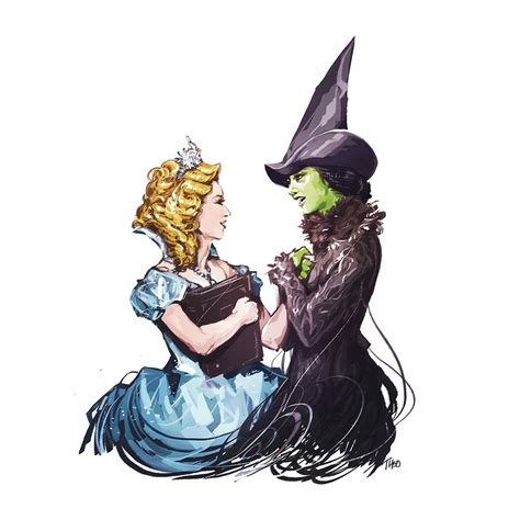 Fanart Of Wicked Wicked Musical Wicked Book Elphaba And Glinda