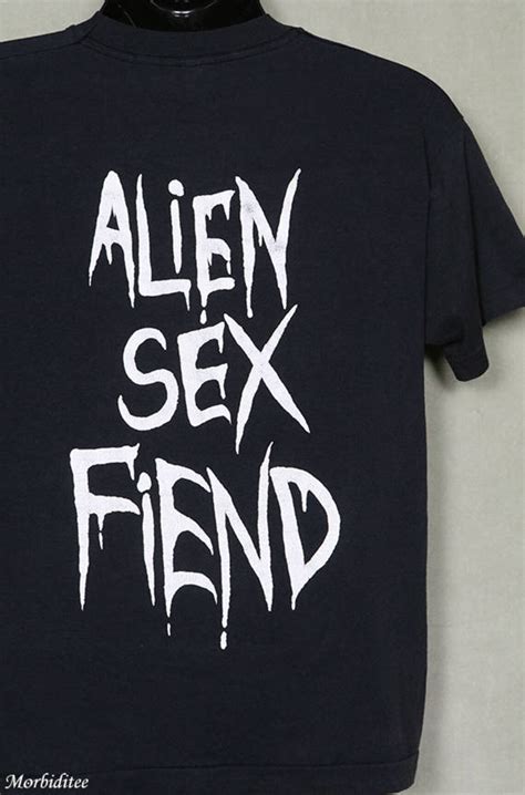 Alien Sex Fiend T Shirt Vintage Faded Black Tee Screen Stars Etsy