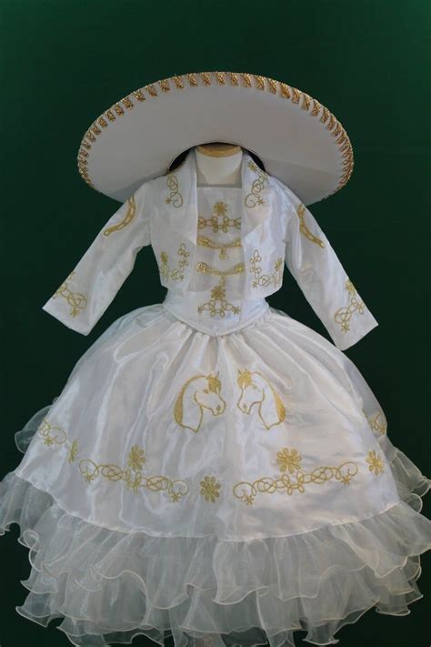 Authentic Charra Mariachi Girl Dress Etsy Christening Gowns Girls