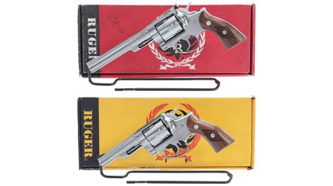 Two Ruger Double Action Revolvers With Boxes Rock Island Auction