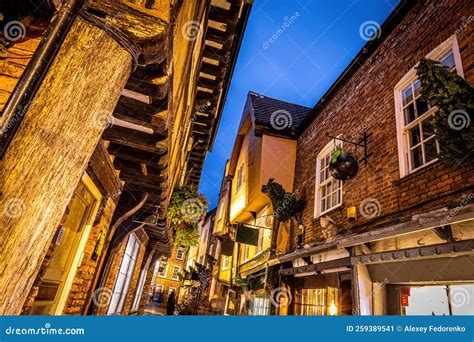 A Chirstmas Night View Of Shambles A Historic Street In York Featuring