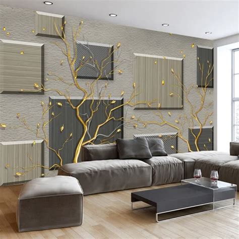 Shop Custom 3d Wallpaper Murals Modern Simple Abstract Tree Branches 3d
