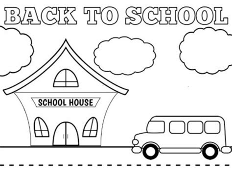 20 Free Printable School Coloring Pages